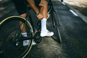Cycling with socks