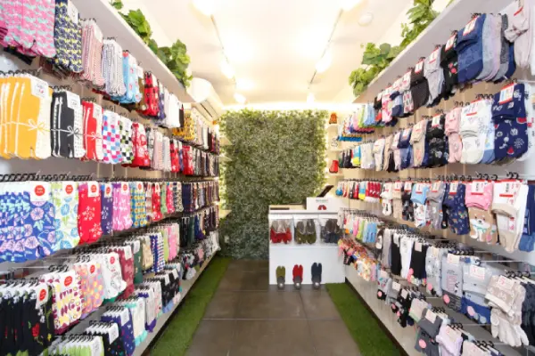 Tabi socks market display