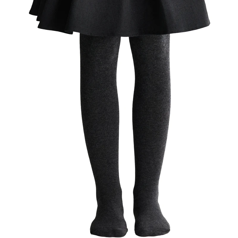 Grey Girls Uniform Tights for school, close-up product display