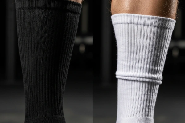 Deadlift socks providing snug fit and support compared to regular gym socks