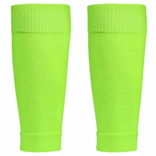 Fluorescent green calf sleeves football, main product display image