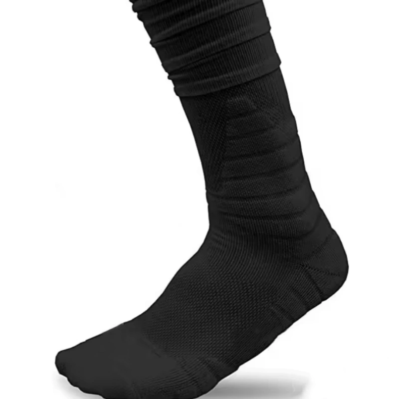 athletic sock with breathable mesh and padded ankle for comfort and support