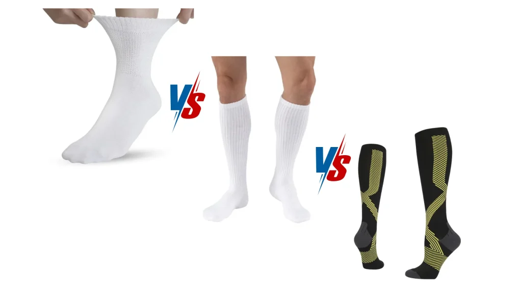 Diabetic vs compression vs diabetic compression