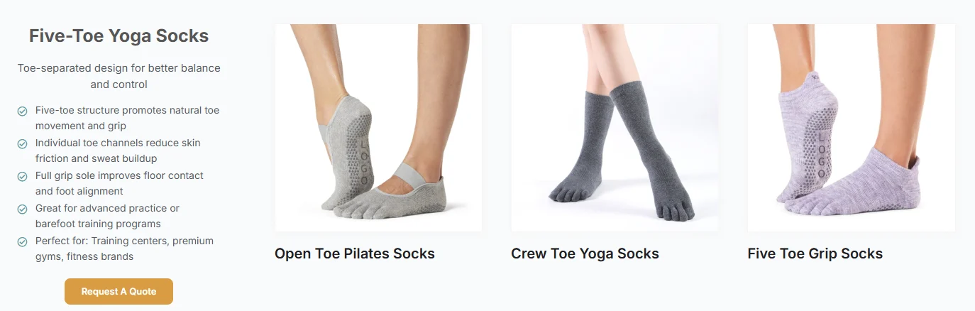 More custom toe socks