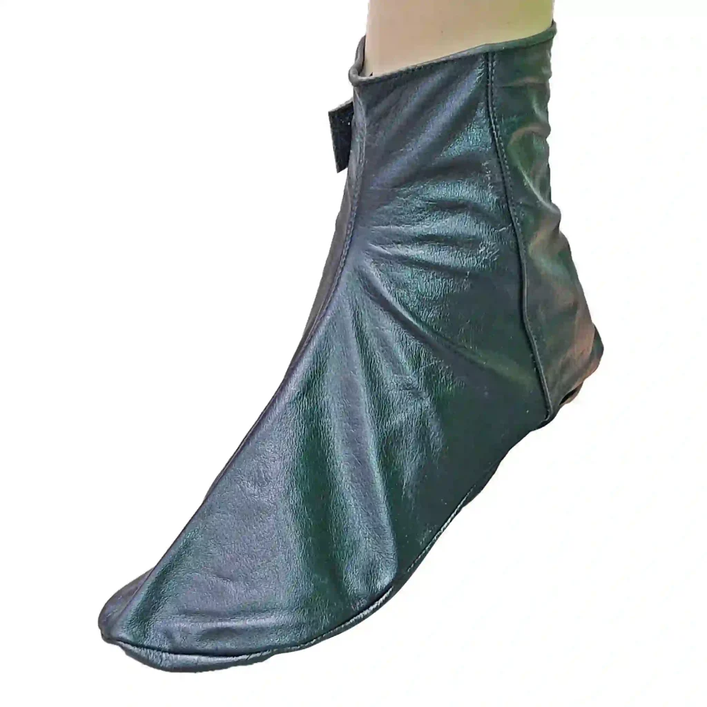Traditional wudu leather socks Khuff made from soft waterproof leather used for Masah during Islamic ablution