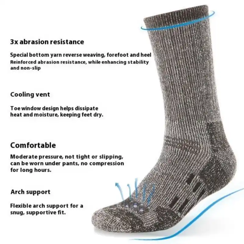 Merino cycling socks detail