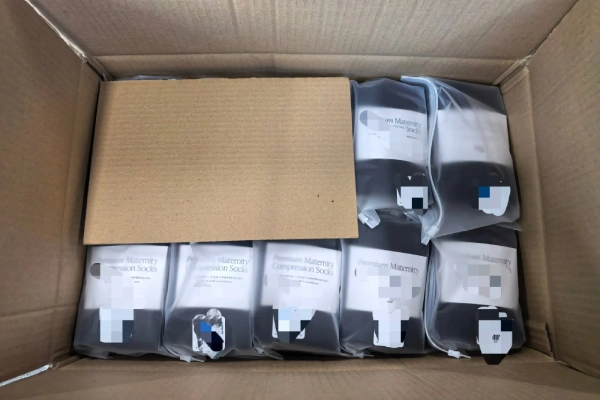 Maternity compression stockings designed for pregnant women