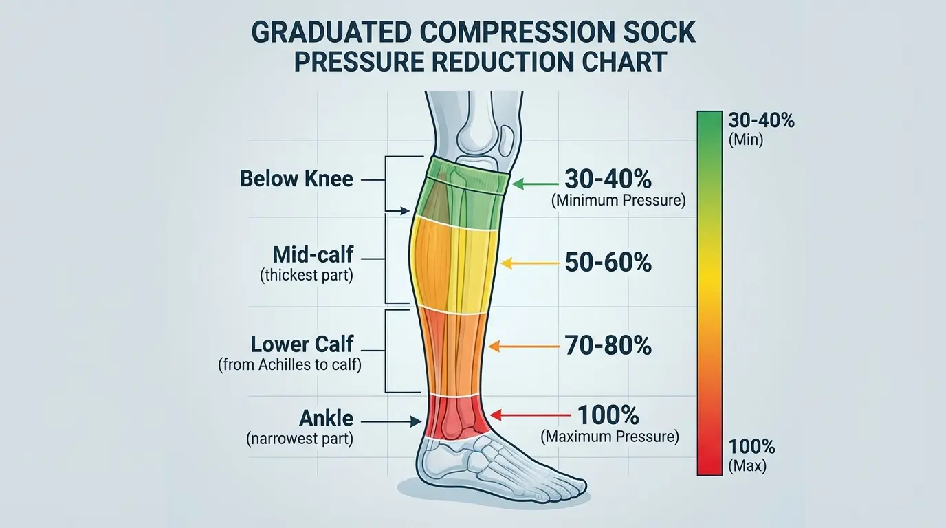 Graduated Compression Pressure Profile