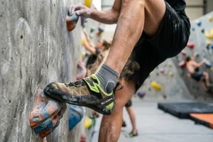 Climbing socks inside tight shoes where sweat and odor build up quickly