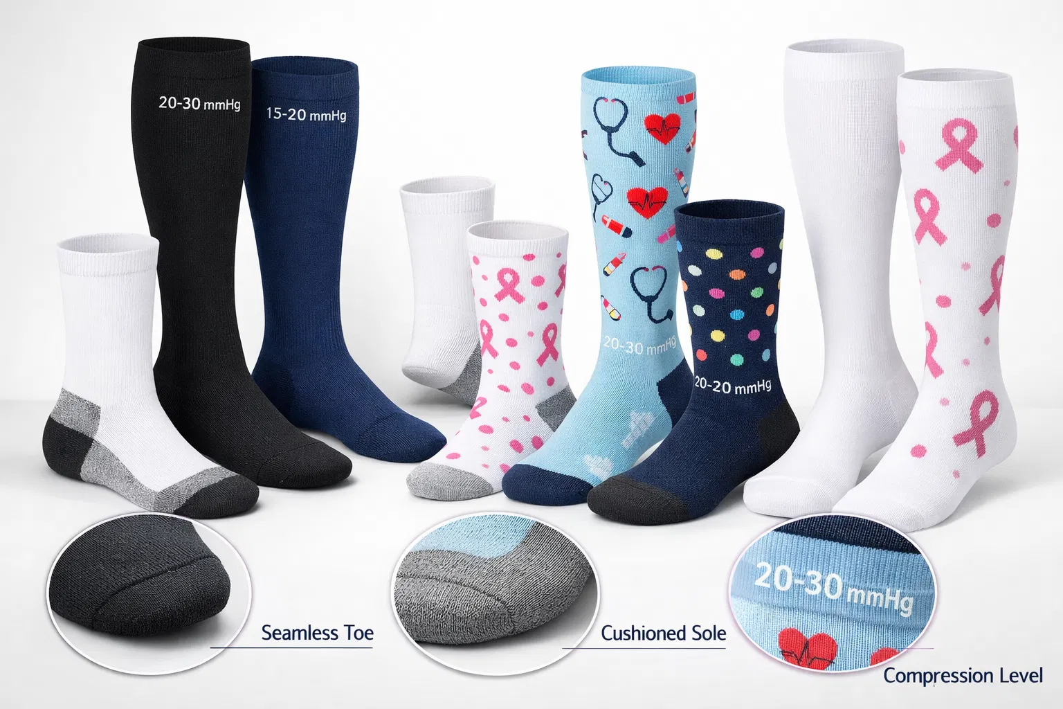 Premium Quality Nurse Compression Socks