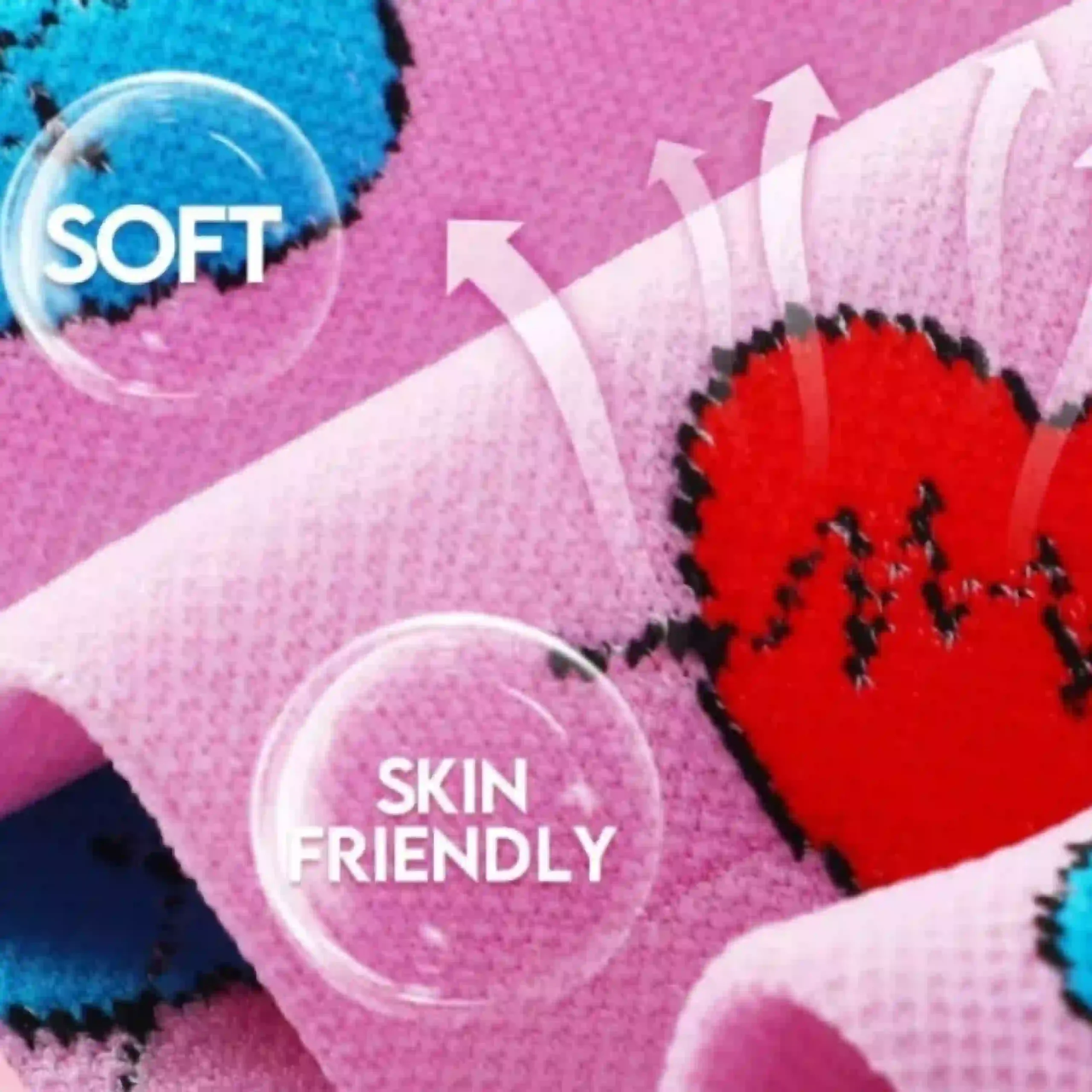 Close up of soft skin friendly knitted compression sock fabric showing high recovery elastane