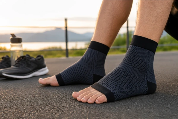 Custom plantar fasciitis support socks for runners