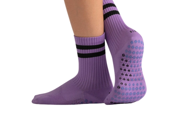 Lavender Purple Sport Grip Socks