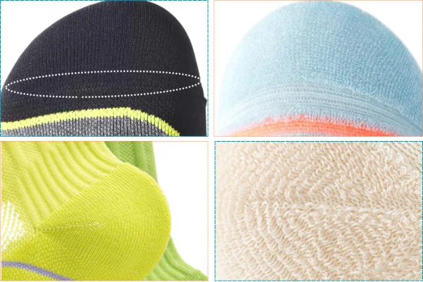 Compression structure options like seamless toe, reinforeced toe, Y heel and cushion design