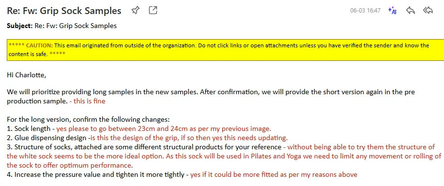 Development notes yoga grip sock case study
